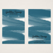 インクスワイプイヤリングネックレスジュエリー表示カード (正面&裏面)