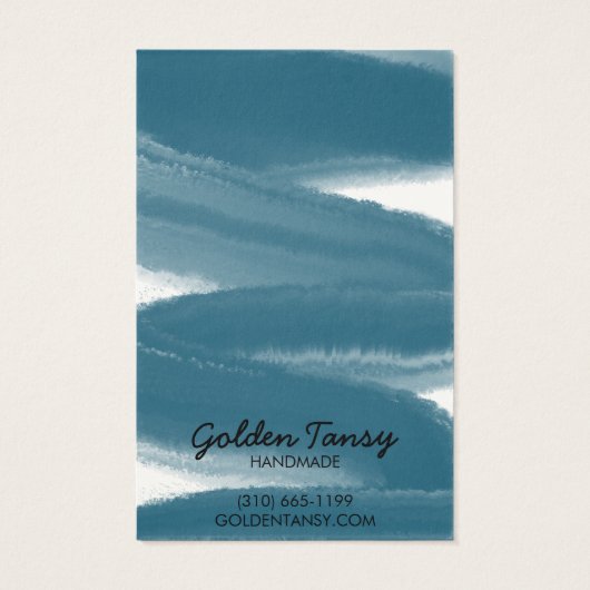 インクスワイプイヤリングネックレスジュエリー表示カード (裏面)