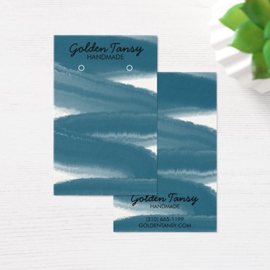 インクスワイプイヤリングネックレスジュエリー表示カード (デスク)