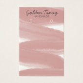 インクスワイプイヤリングネックレスジュエリー表示カード (正面)