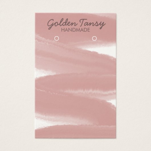 インクスワイプイヤリングネックレスジュエリー表示カード (正面)