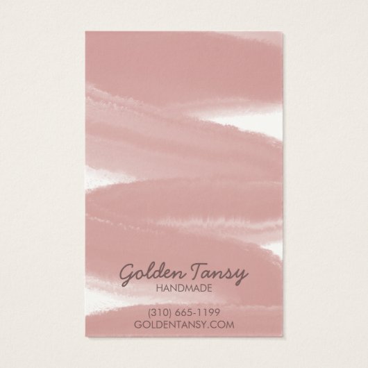 インクスワイプイヤリングネックレスジュエリー表示カード (裏面)