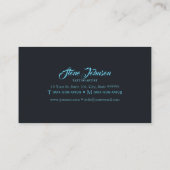 インクタイポグラフィタトゥーアーティストラベンダー/アクアID815 名刺 (裏面)