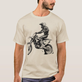 インクダートバイク乗り手 Tシャツ