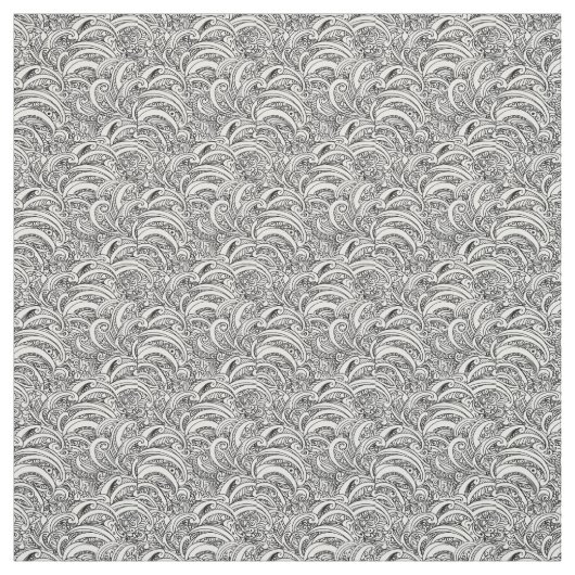 インクックモノペイズリーアートパターン ファブリック (見本)