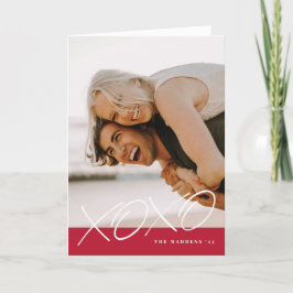 インクックXOXOバレンタインデイカード – 赤 サンキューカード