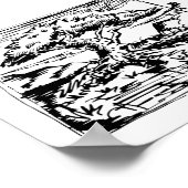 インクツリースケッチ。 ポスター (角)