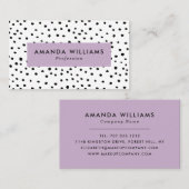 インクドモダンットパターン(の模様が)ある 名刺 (正面/裏面)