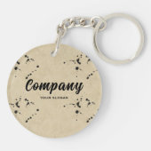 インクドロップエフェクト会社名 キーホルダー (裏面)