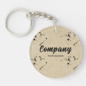 インクドロップエフェクト会社名 キーホルダー (正面)