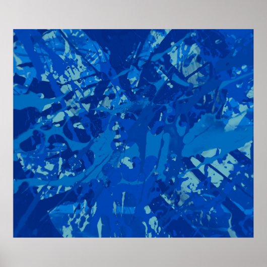 インクハンド絵画メイド。抽象芸術ウォールアートCreativ ポスター (正面)