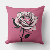 インクバラ（ピンク） クッション (正面)