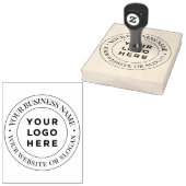 インクパエレガントッカスタムド付き大きなロゴの丸スタンプ ラバースタンプ (押印)