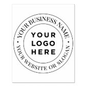 インクパエレガントッカスタムド付き大きなロゴの丸スタンプ ラバースタンプ (インプリント)