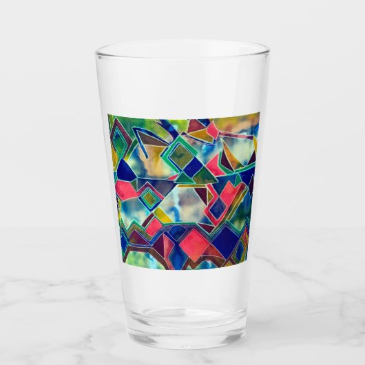 インクパターン タンブラーグラス (正面)