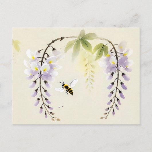 インクビー中国のビーオンフステリア ポストカード (正面)