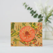 インクピンクの花 ポストカード (スタンド正面)