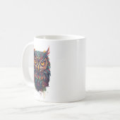 インクフェザーフクロウ コーヒーマグカップ (正面左)