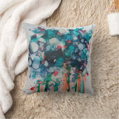 インクフラワー クッション (ブランケット)