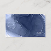 インクフロー結婚のウィッシングウェルブルーID762 エンクロージャーカード (裏面)