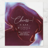 インクフロー結婚のブルゴーニュID762ワインラベル ワインラベル (シングルラベル)