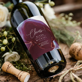 インクフロー結婚のブルゴーニュID762ワインラベル ワインラベル