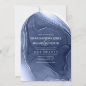 インクフロー結婚のブルーアーチID762 招待状 (正面)