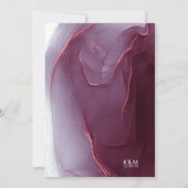 インクフロー結婚のメニューバーガンディID762 (裏面)