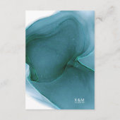 インクフロー結婚の詳細ティール（緑がかった色）ID762エンクロージャカード エンクロージャーカード (裏面)