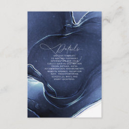 インクフロー結婚の詳細青ID762 エンクロージャーカード