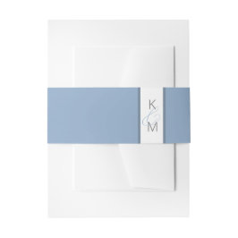 インクフロー結婚の青ID762 招待状ベリーバンド