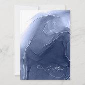 インクフロー結婚の青ID762 招待状 (裏面)