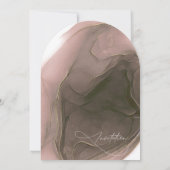 インクフロー結婚のTaupeアーチID762 招待状 (裏面)