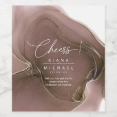 インクフロー結婚のTaupe ID762ワインラベル ワインラベル (シングルラベル)