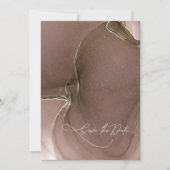 インクフロー結婚式を保存する日付Taupe ID762 セーブザデート (正面)