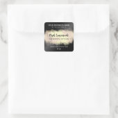 インクブラックモダンとパステルピンクイエローリップクリームS スクエアシール (バッグ)