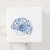 インクブルークラッシー華美ウォーター色のクジャク結婚ズ フェイバータグ (インサイチュ)