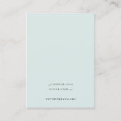 インクブルーネイビーパインウッドマウンテン2イヤリングディスプレイ 名刺 (裏面)