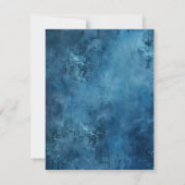 インクブルー動揺して印刷可能スクラップブック紙 招待状 (裏面)