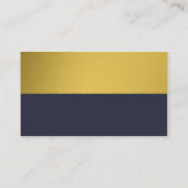 インクブルー&金ゴールドモノグラムの一種 名刺 (裏面)