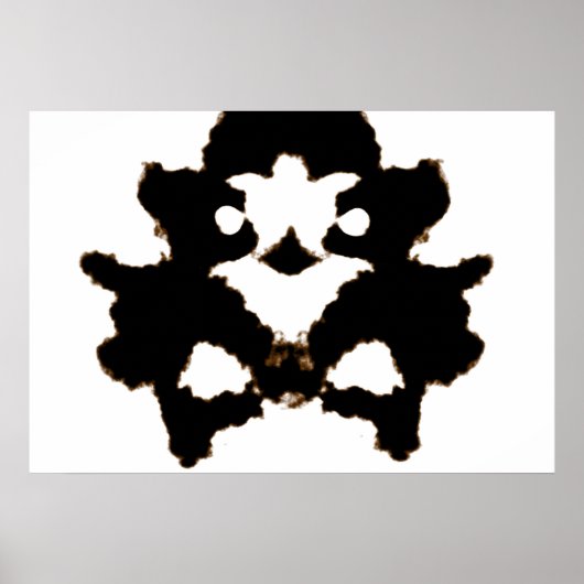 インクブロのカードのRorschachテスト ポスター (正面)