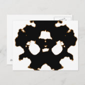 インクブロのカードのRorschachテスト ポストカード (正面/裏面)