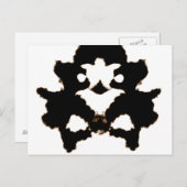 インクブロのカードのRorschachテスト ポストカード (正面/裏面)