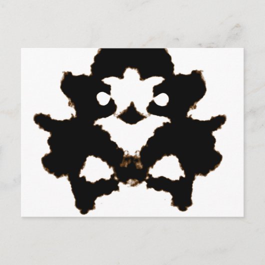 インクブロのカードのRorschachテスト ポストカード (正面)