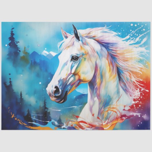 インクブロカラフルットホースティッシュペーパー 薄葉紙 (正面)