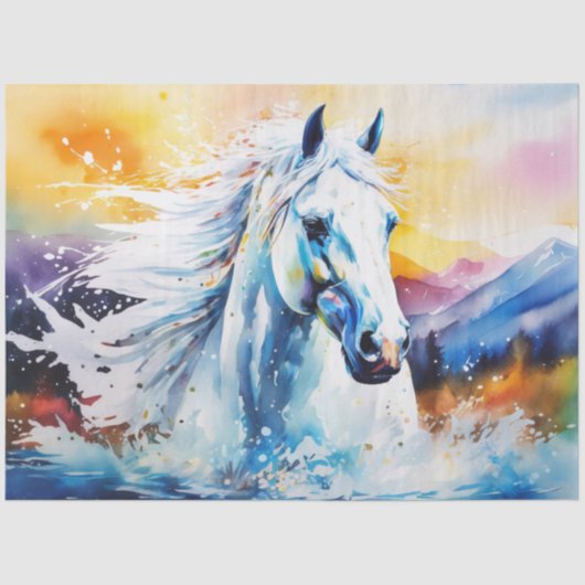 インクブロカラフルットホースティッシュペーパー 薄葉紙 (正面)