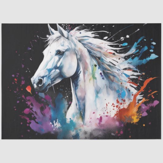 インクブロカラフルットホースティッシュペーパー 薄葉紙 (正面)