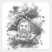 インクブロシャドウのダークフード姿 スクエアシール (正面)