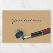 インクブロ付き充填万年筆 – Food Label フードラベル (シングルラベル)