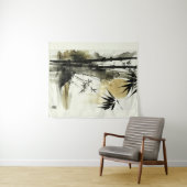 インクブ日本のラシ抽象芸術自然 タペストリー (インサイチュ(横))